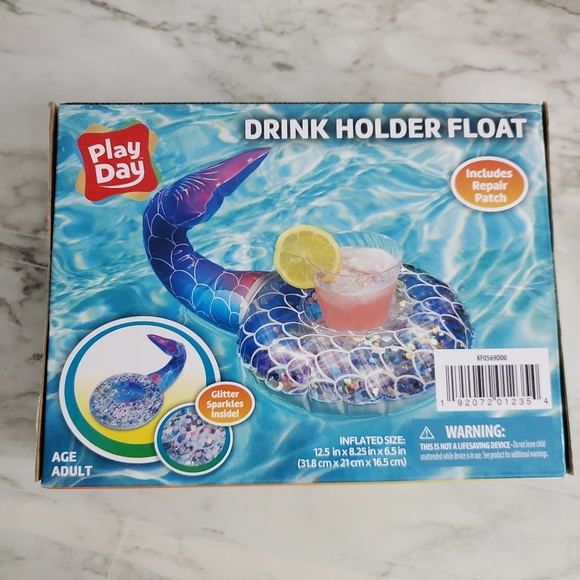 Play Day Inflatable Glitter Beverage Holder Set - Picture 6 of 11